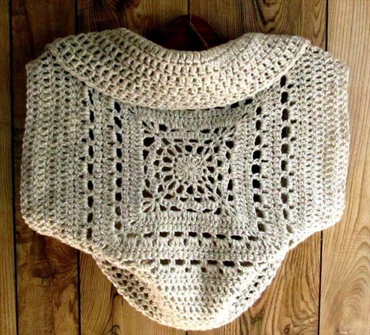 Comfy Crochet Pattern of Shrug