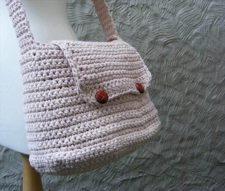 Easy Crochet Messenger Bag Pattern