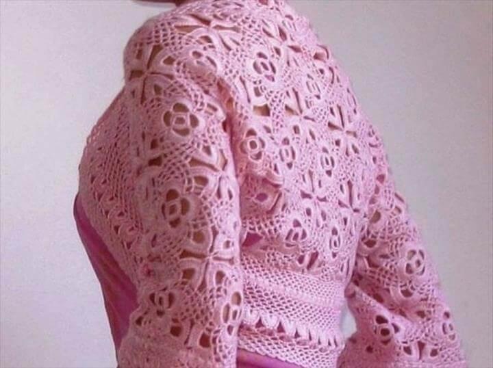 crochet bolero shrug pattern