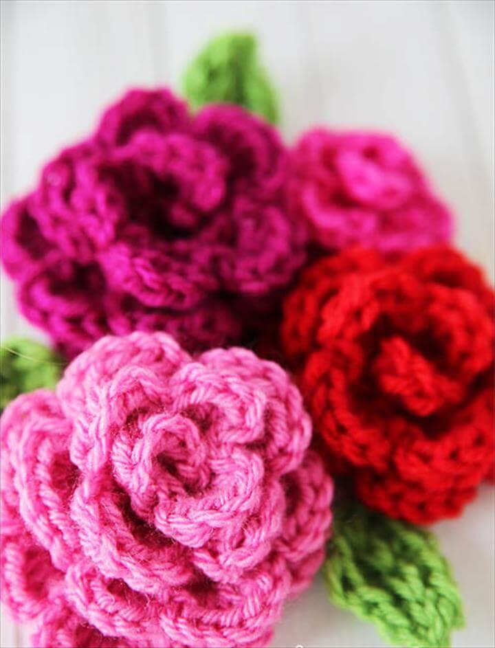 crochet flower DIY