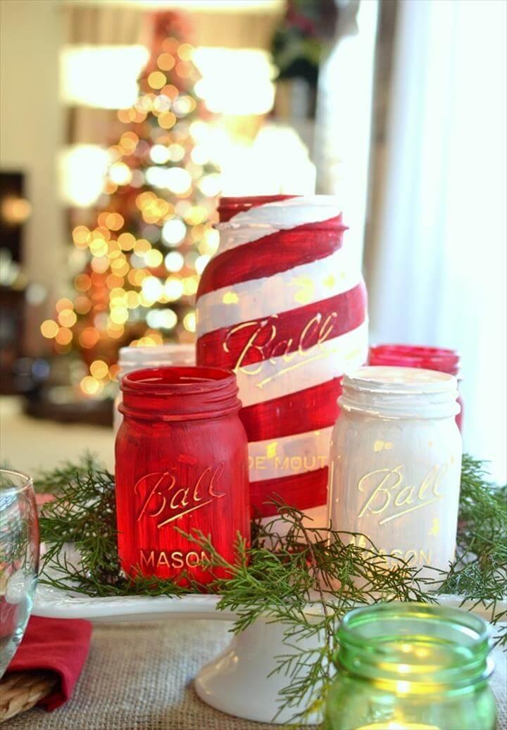 DIY Mason Jar Christmas Decorations
