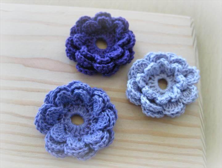 Crochet a Flower Accent - free pattern