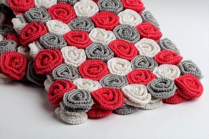 Crochet Pattern Rose Field