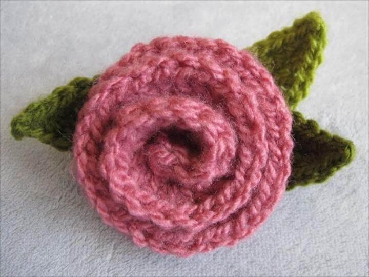 Crochet Rose Pattern, Crochet Deco Rose Pattern