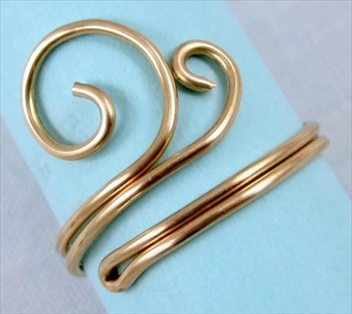 Easy folded wire ring