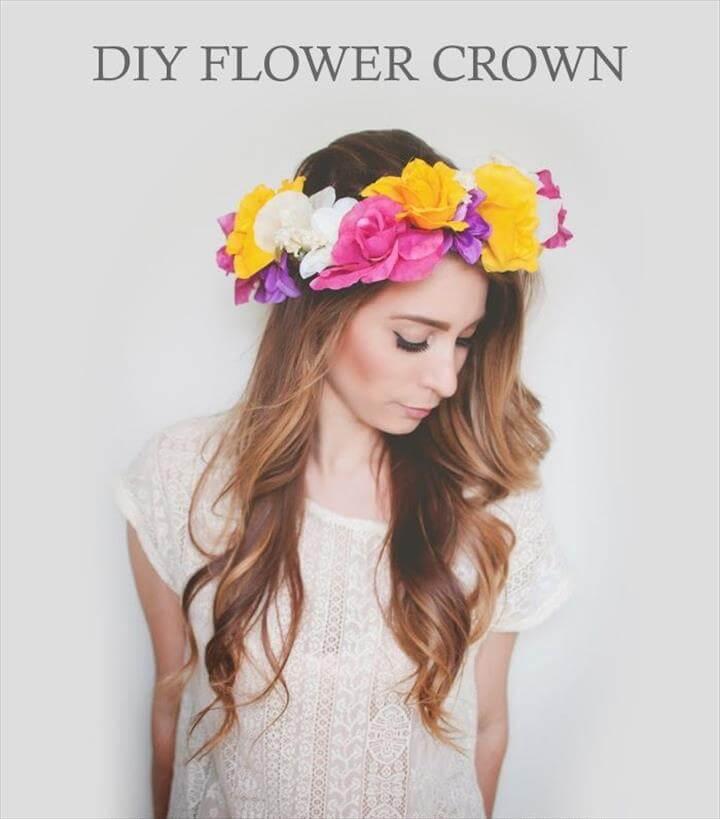 DIY Flower Crown Tutorial | Wonder Forest: Design Your Life. (with faux flowers