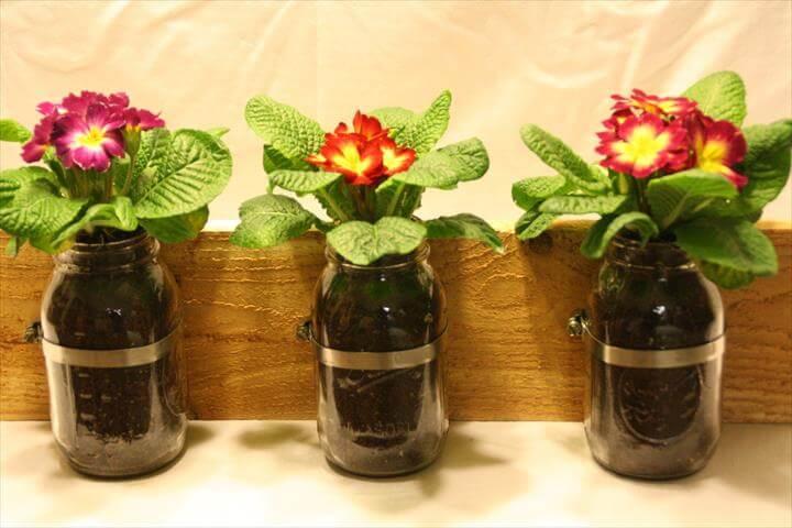 good looking mason jar planter