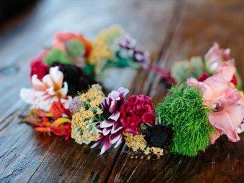 colorful flower crown design