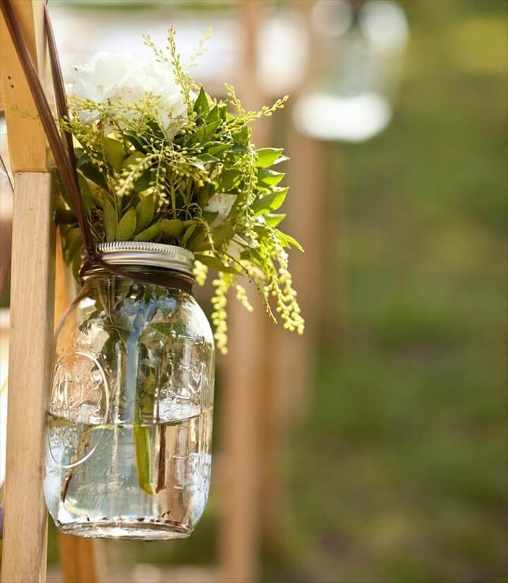 beautiful mason jar wedding centerpieces for your reception or ceremony!