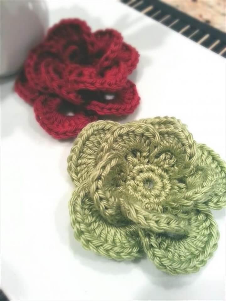 Wagon Wheel Crochet Flower