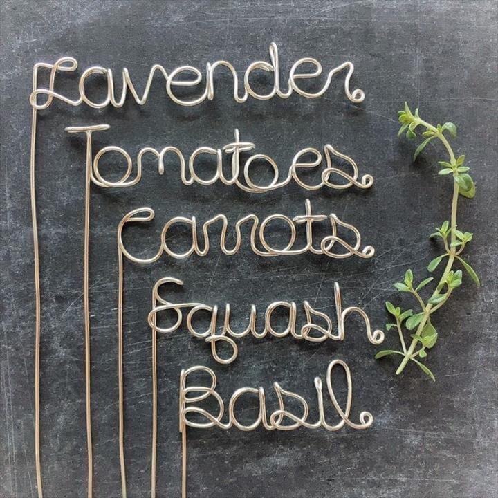 Garden Markers - Garden Stakes - Wedding Center Piece - Plant Markers - Plant