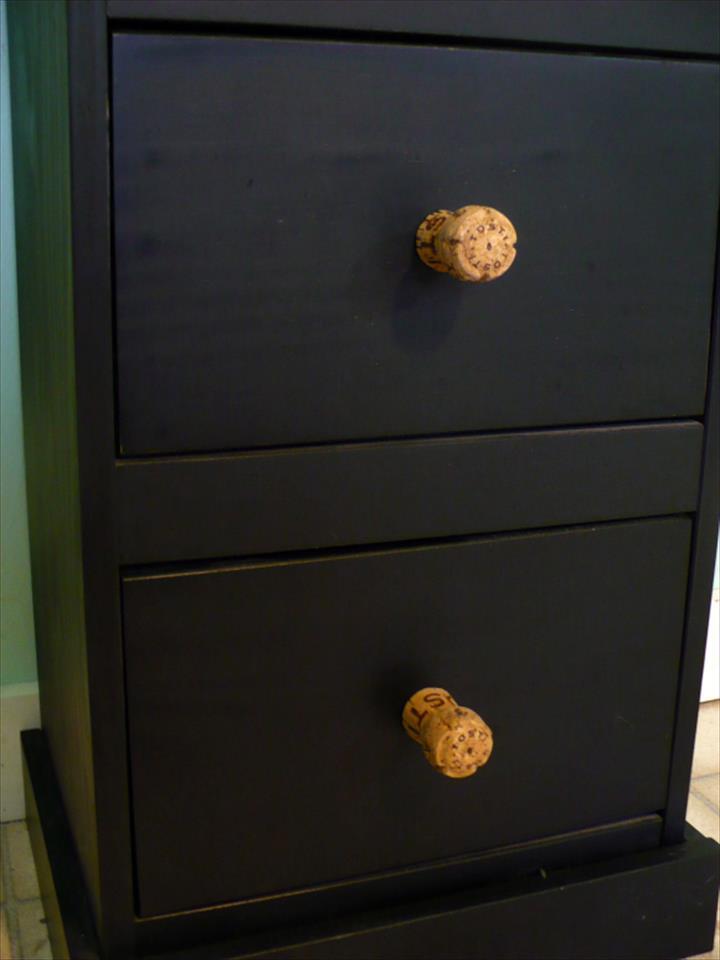 Recycled Champagne Cork Drawer Knobs