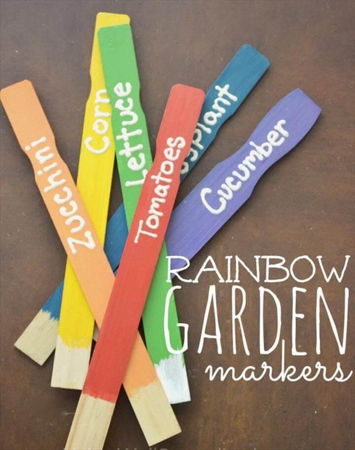 DIY Wooden Spoon Plant Markers