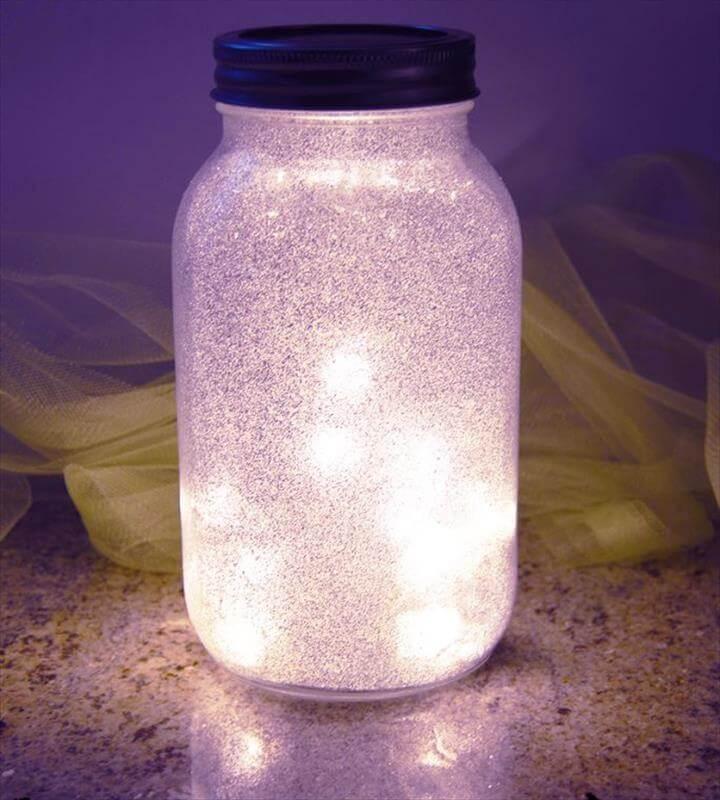 Glitter Fairy Mason Jar Light