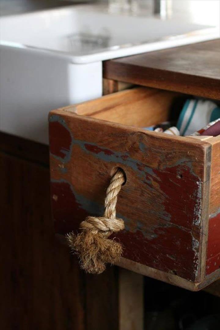 clever rope drawer handle