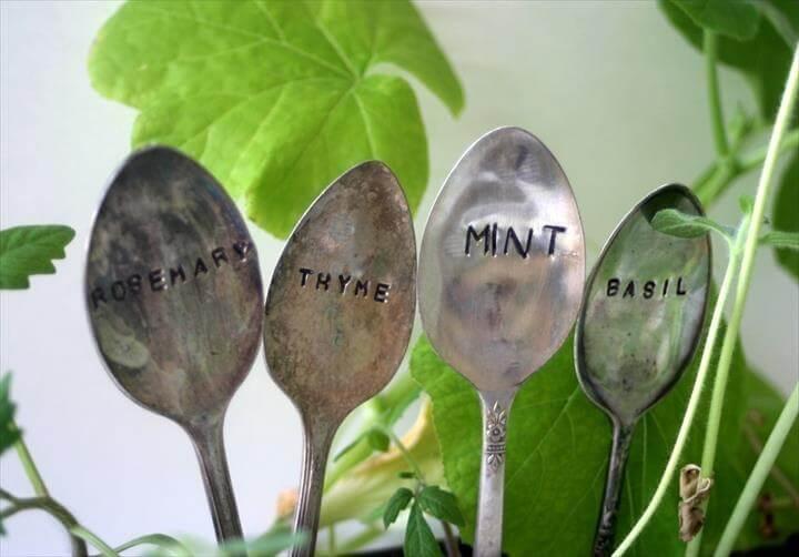 Convert your old cutlery like spoons and knives into attractive and practical long-lasting plant
