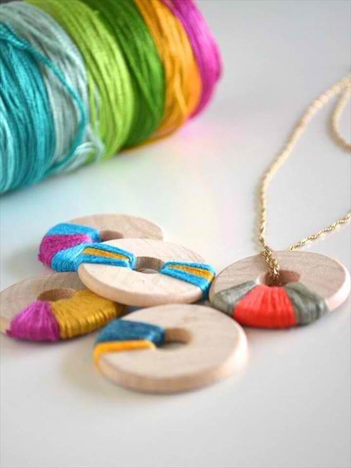 Wooden Necklace. DIY Bobby Pin Earrings