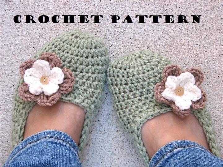 Adult Slippers Crochet Pattern PDF,Easy, Great For Beginners, Shoes Crochet Pattern Slippers