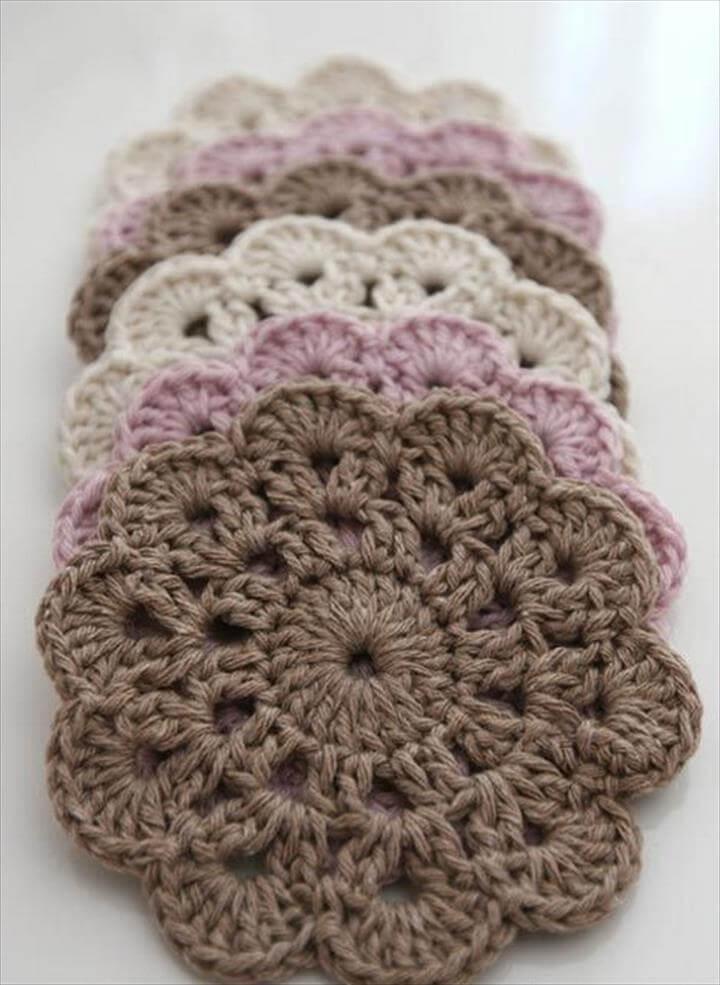 Beautiful Crochet Coasters.
