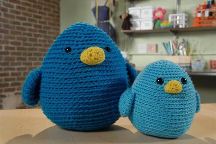 amigurumi bluebirds crochet pattern