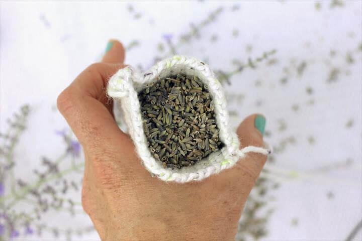 Crochet Dried Lavender Sachets