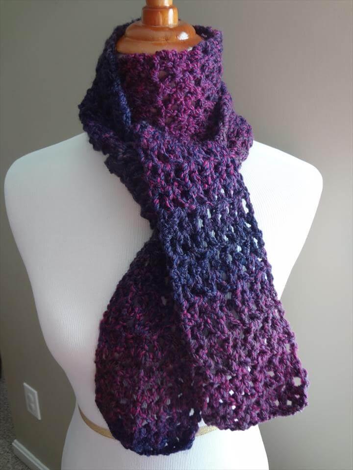 Stylish Easy Crochet Scarf for Women