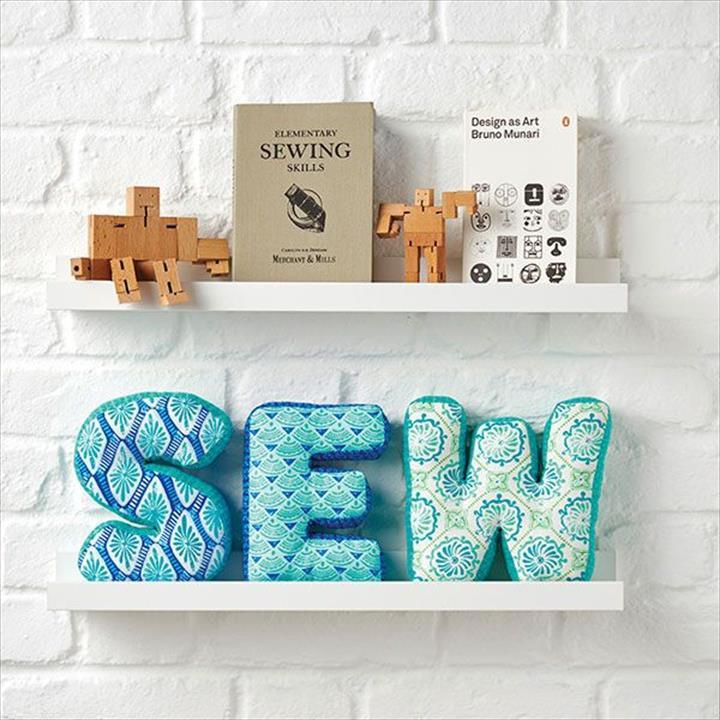  sew fabric letters tutorial.