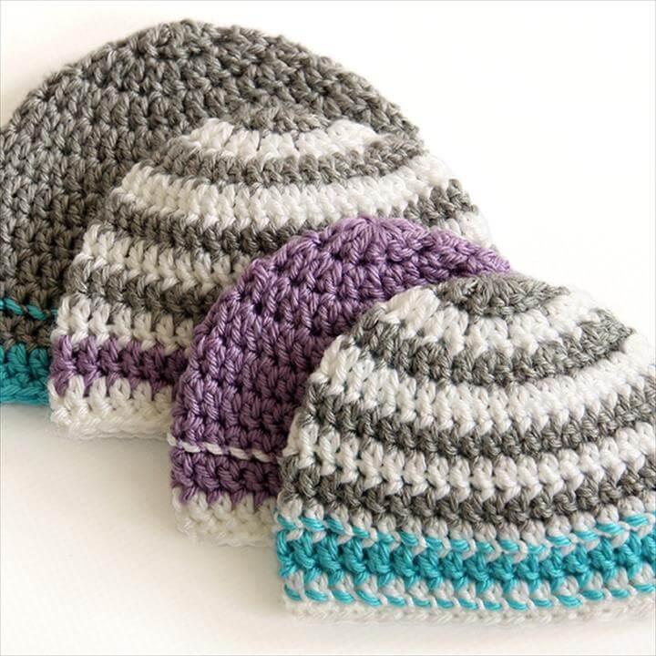 Crochet Hat Pattern - great for beginners and to donate.