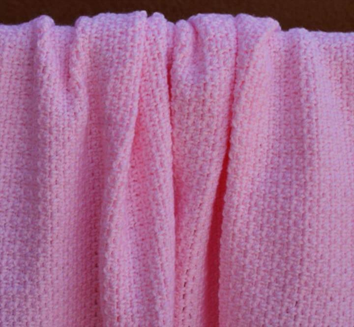 Pink Crochet Baby Blanket Free Pattern