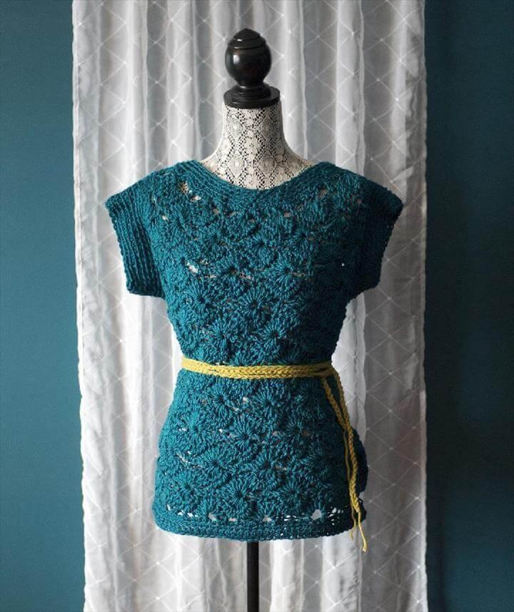 crochet patterns for spring: Alice Shift Dress or Top