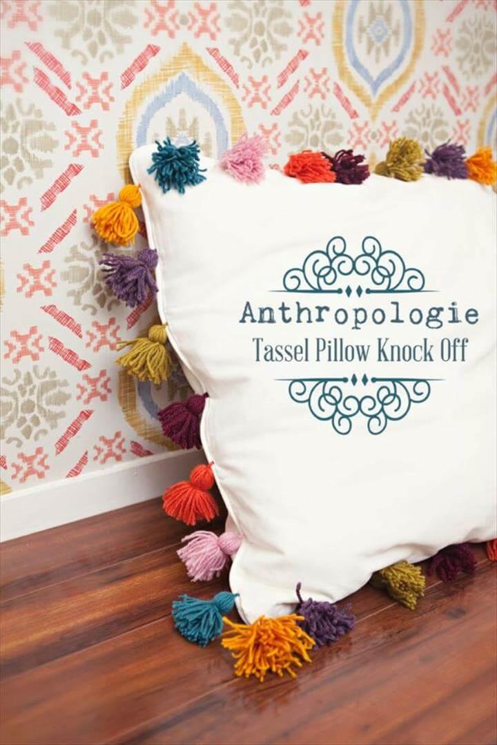 Anthropologie DIY Hacks, Clothes, Sewing Projects and Jewelry Fashion - Pillows, Bedding and