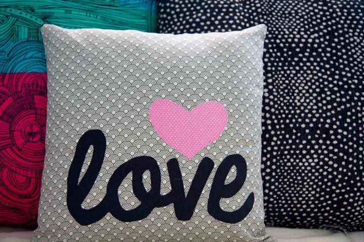for Adults and Kids, Teens, Women, Men and Baby - Word Applique Pillow