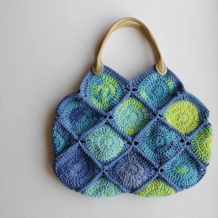 Big Dots Crochet Bag free pattern