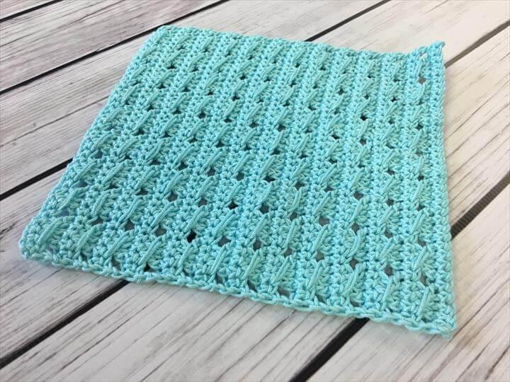 Crochet Cable Swatch