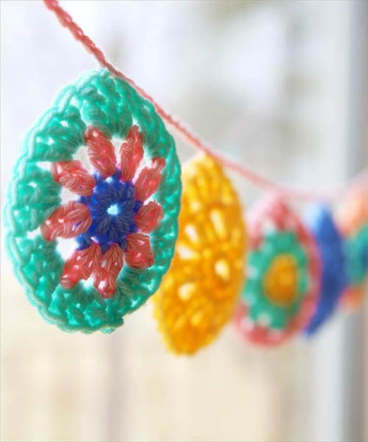 Crochet Egg Garland
