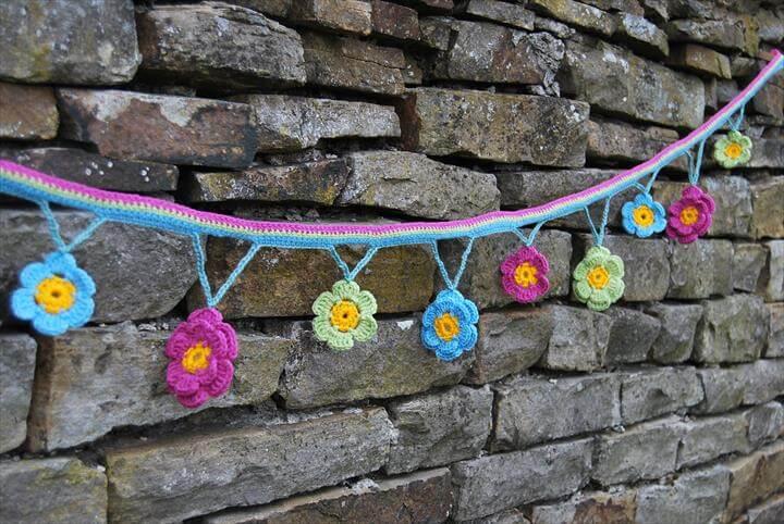 PDF Crochet Pattern – Flower Garland