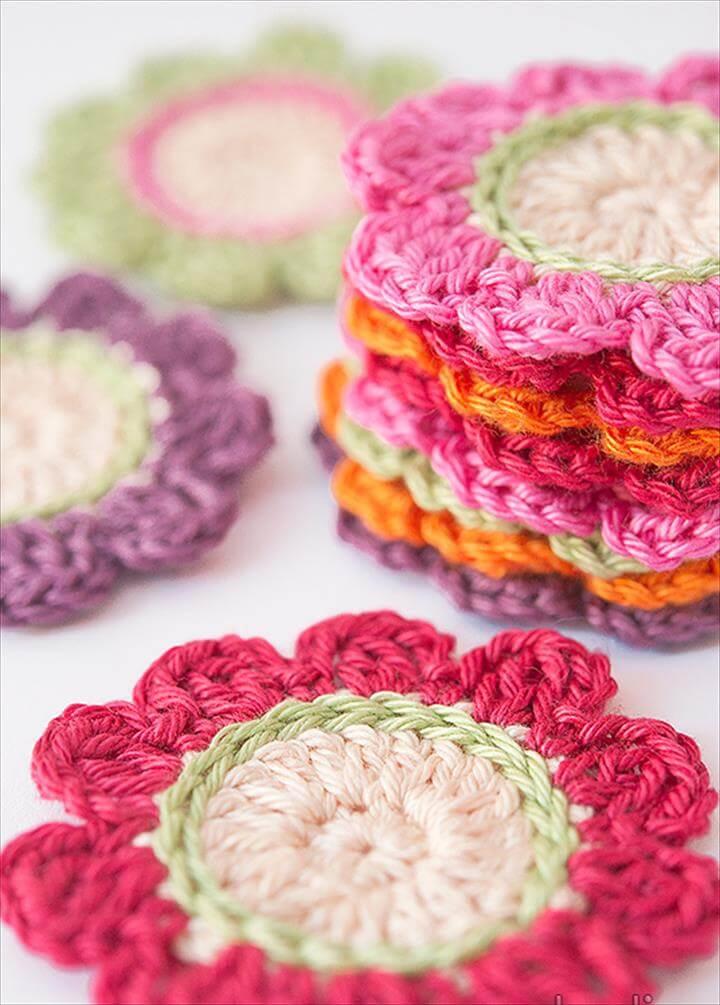 handmade colorful amazing crochet flower