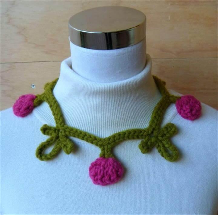 crochet necklace pattern