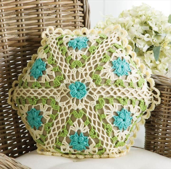 Crochet pillow pattern, Crochet pattern, Crochet tutorial, pillow cover, home decor,