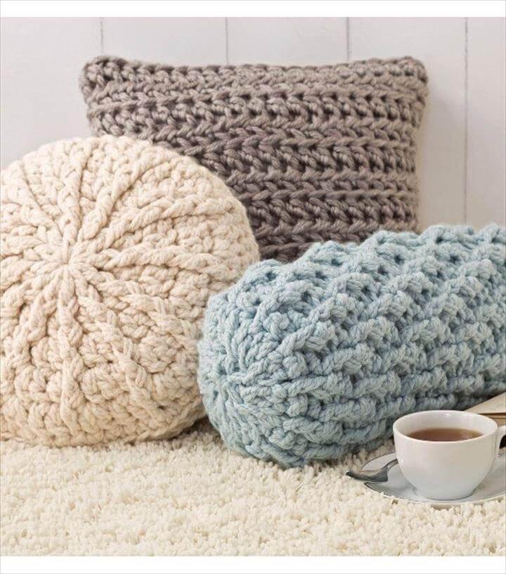 crochet pillow design