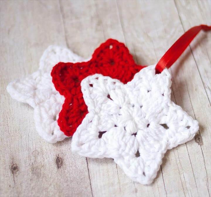 Christmas Star Crochet Ornament Pattern