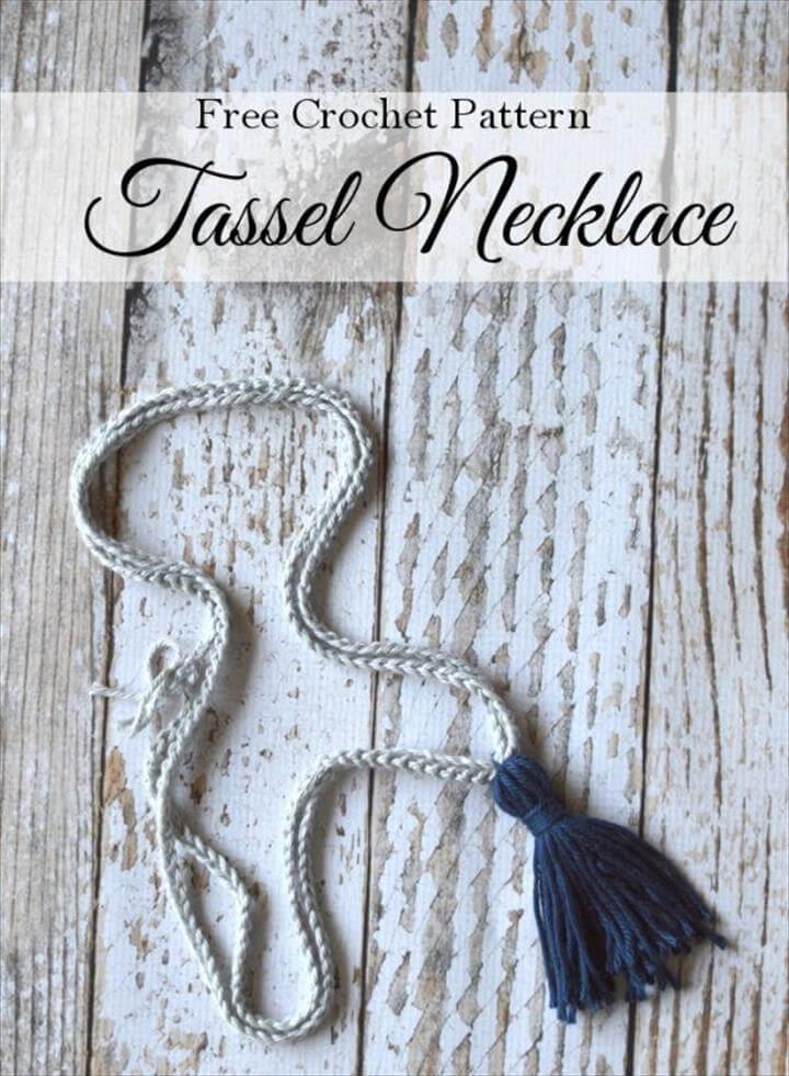 Crochet Tassel Necklace