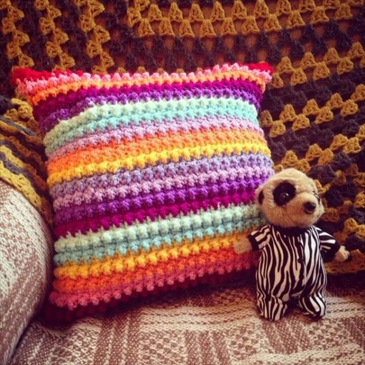 cuteashook crochet pillow