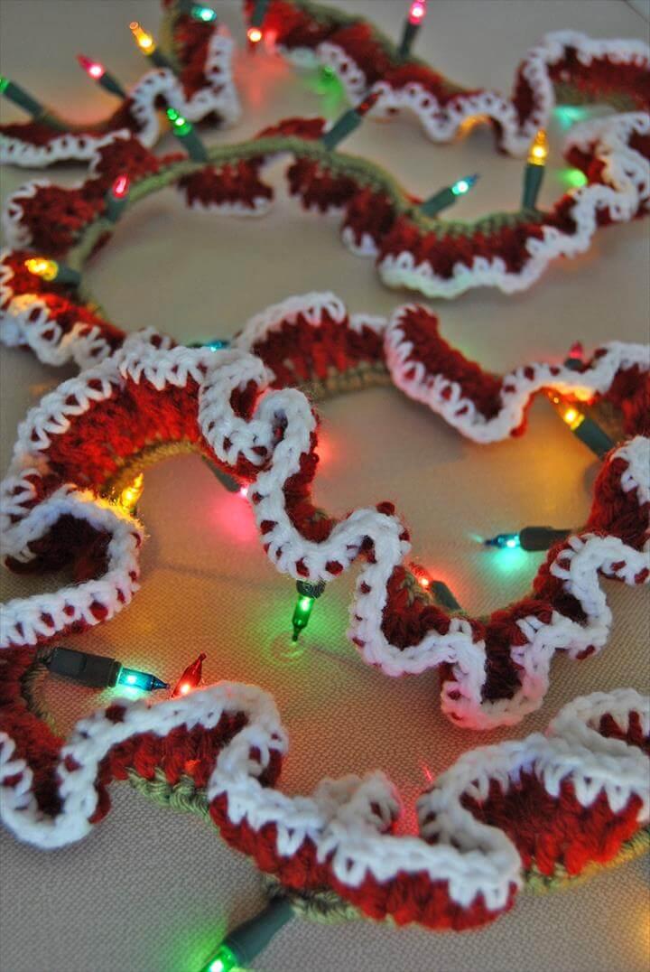 Image result for Crochet Garland Easy Crochet Lighted Garland
