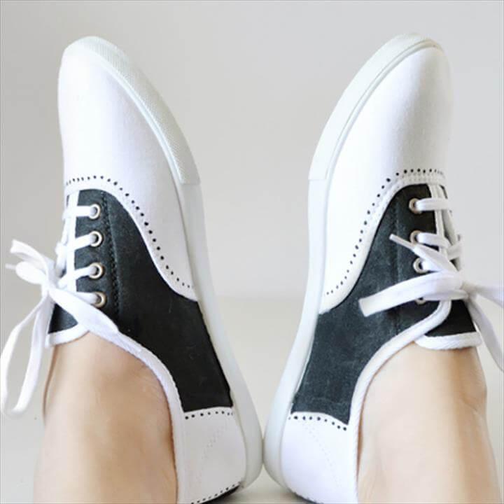 Cool DIY Sharpie Crafts Projects Ideas - Faux Saddle Shoes make awesome, creative DIY Fashion
