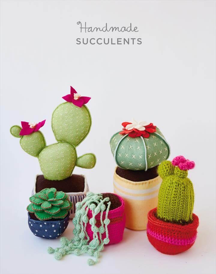 Handmade succulents with Hallmark artists