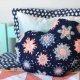 Heart-Shaped Hexagon Crochet Pillow - free pattern/tutorial - this is so cute