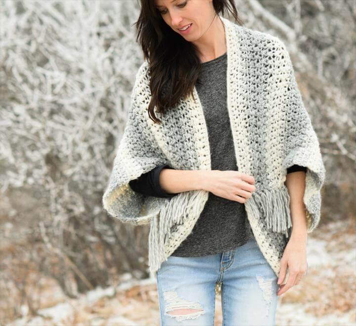 Spring Crochet Projects Light Frost Easy Blanket Sweater