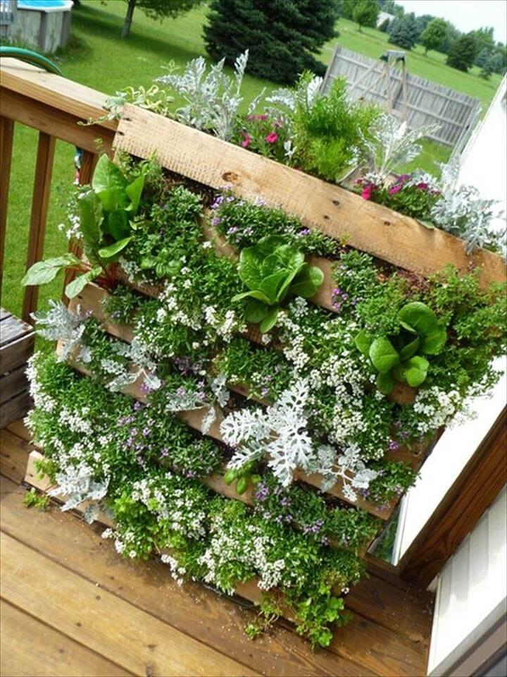 garden planter made out of pallets