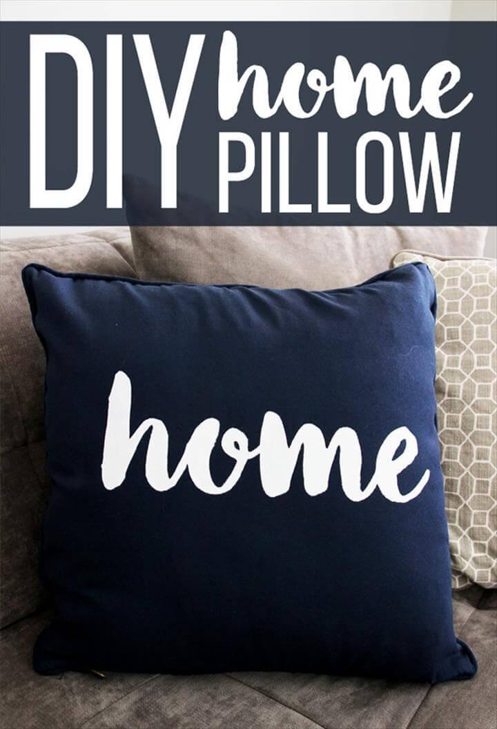 DIY painted pillow tutorial
